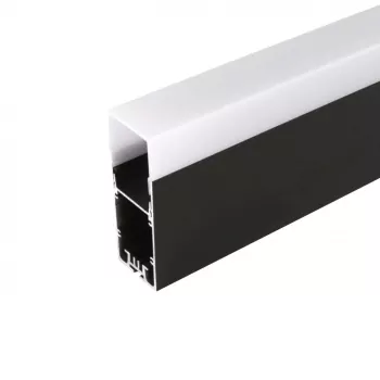 Aluminum Light Profile 30x60mm Black anodized for LED Strips